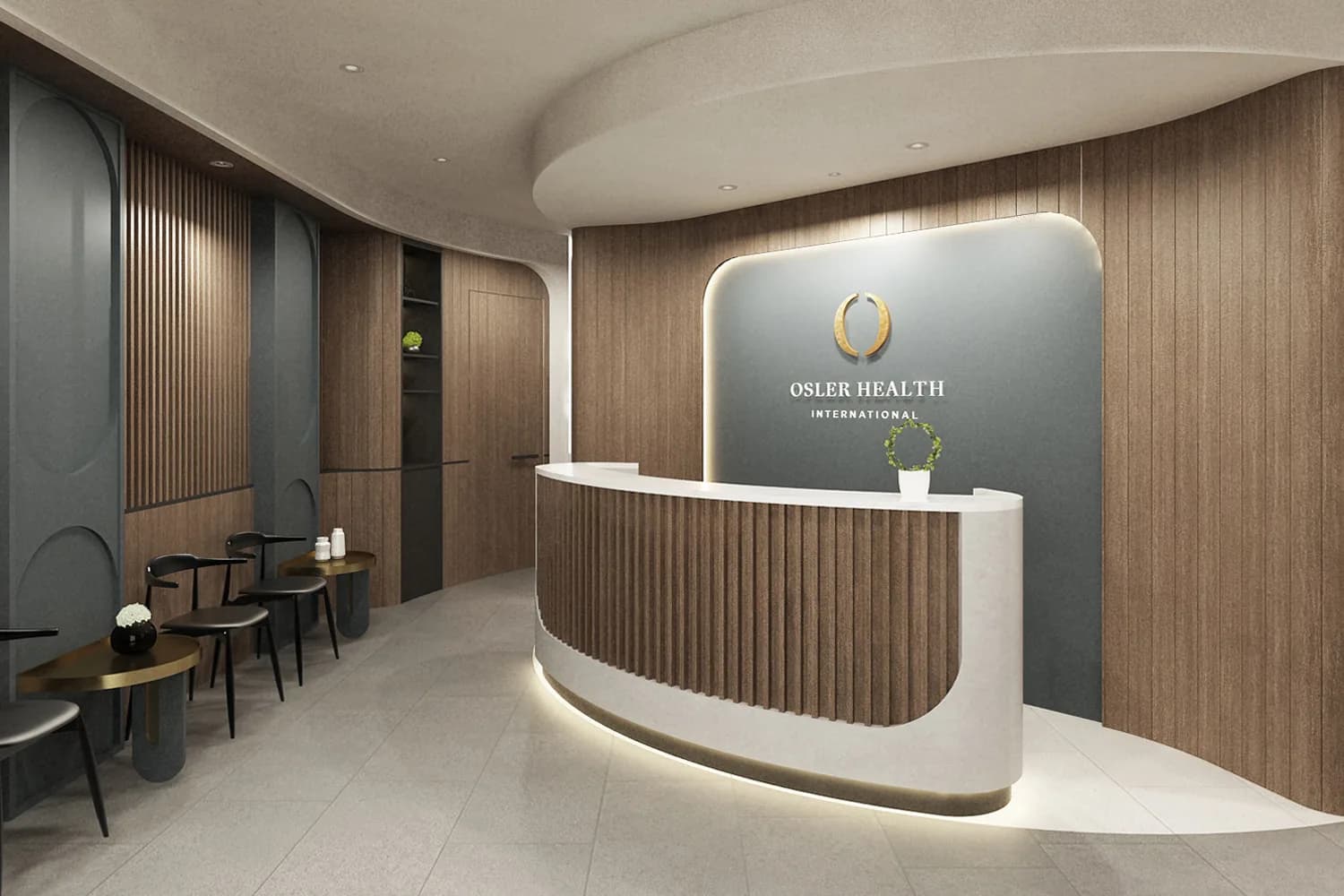 Osler Health Raffles Hotel Singapore Lounge Area