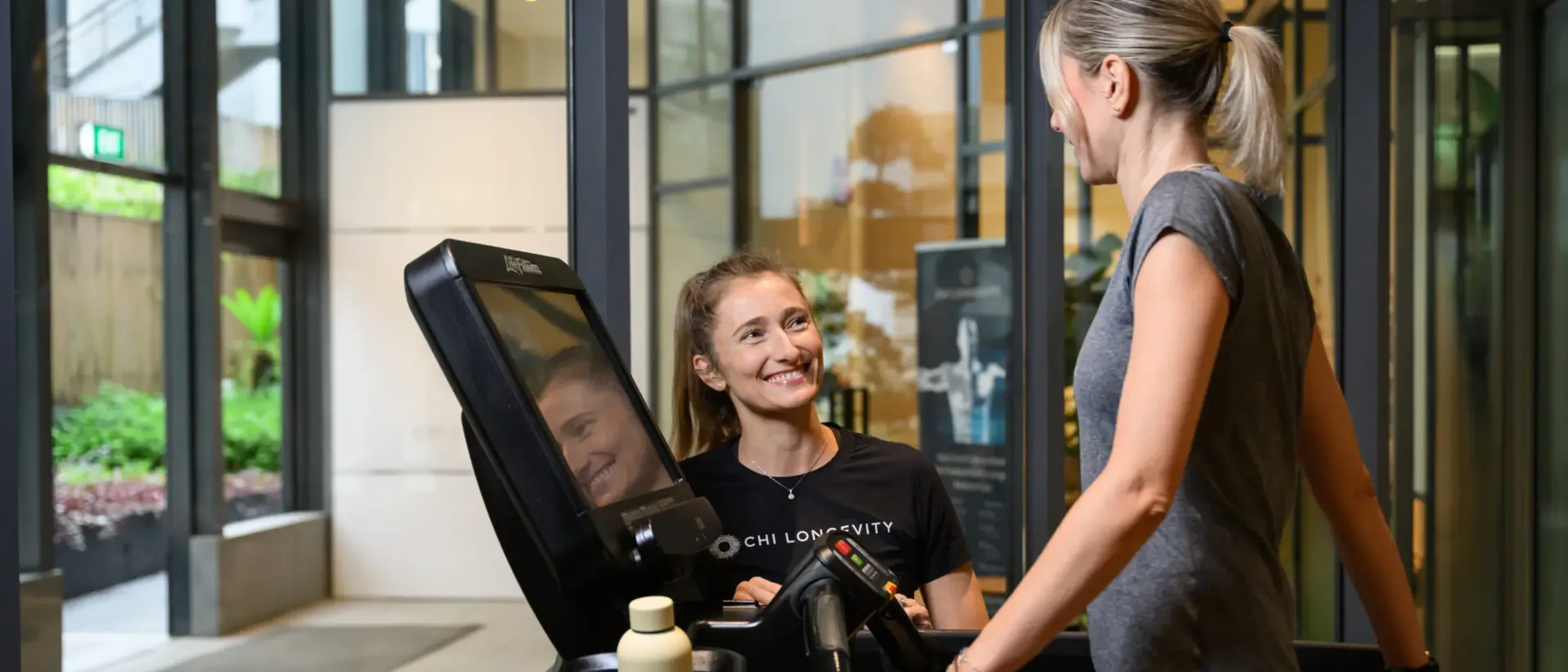 SPARKD relocates to Four Seasons - Chi longevity trainer with a client